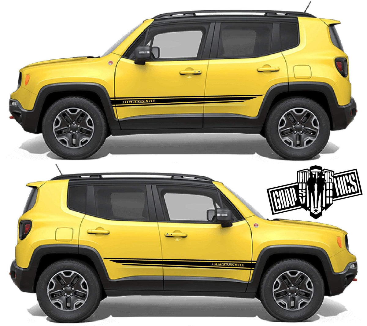 Decal Stickers Racing Vinyl Decal Sticker for Jeep Renegade – Brothers  Graphics