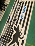 Amarecian Flag Racing Stripes Decals Vinyl Graphics For Ford F-150