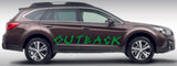 Premium Vinyl Stickers Compatible with Subaru Outback Aztecs Name Design BFF