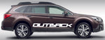 Premium Vinyl Stickers Compatible with Subaru Outback Style Name Design BFF