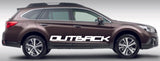 Premium Vinyl Stickers Compatible with Subaru Outback Style Name Design BFF