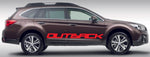 Autocollants en vinyle de conception de logo graphique unique pour Subaru Outback