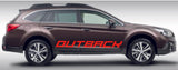 Autocollants en vinyle de conception de logo graphique unique pour Subaru Outback