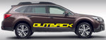 Premium Vinyl Stickers Compatible with Subaru Outback Style Name Design BFF