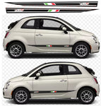 Italian Classic Design Custom Racing Stickers kit for Fiat Abarth 500 500c