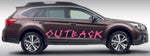 Premium Vinyl Stickers Compatible with Subaru Outback Aztecs Name Design BFF