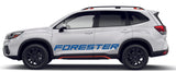 Premium Vinyl Sticker Compatible with Subaru Forester New Unique Name Design BFF