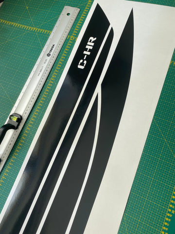 Premium Sticker Vinyl Stripes Compatible With Toyota C-HR Classic Style