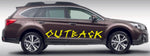 Autocollants en vinyle de conception de logo graphique unique pour Subaru Outback