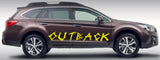 Premium Vinyl Stickers Compatible with Subaru Outback Aztecs Name Design BFF