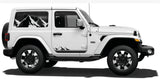 Premium Vinyl Stickers Compatible with Jeep Wrangler J2 Mountain Design Exclusive car decals