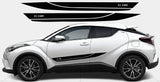 Bandes autocollantes en vinyle de qualité supérieure compatibles avec le style classique de Toyota C-HR