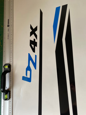 2 color Figure Design Vinyl Stripes Compatible With Toyota BZ4X 2022