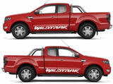 Premium Vinyl Sticker Side Door Decals Compatible With Ford Ranger Wildtrack