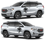 Premium Quality Sticker Compatible With GMC Acadia Denali Terrain Skull Design Car Styling