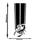 Premium Quality Universal Hood stickers Scorpion Design Vehicle Enhancement Sticker Street Auto