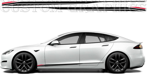 Autocollant compatible avec Tesla S New Design Car Lovers Figure style