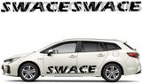 Premium Sticker Compatible With Suzuki Swace Unique Name Design Car tunning