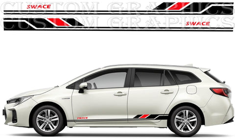 Premium Sticker Compatible With Suzuki Swace Unique New Line Design Car tunning Decals (Copy)