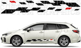 Premium Sticker Compatible With Suzuki Swace Block Style Design Car tunning Decals