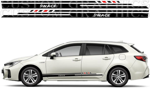 Premium Sticker Compatible With Suzuki Swace Unique Best Line Design Car tunning Decals