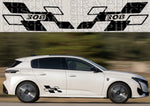 Premium Sticker Compatible With Peugeot 308 SW Rear Style Design New BFF