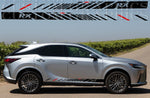 Racing Stripes Stickers Compatible With Lexus RX Best Quality Decals Style Rear Design