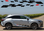 Premium Stickers Compatible With Lexus RX Quality Decals 2 Color Design Best Style