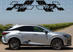 Racing Stripes Stickers Compatible With Lexus RX Best Quality Decals Style Rear Design