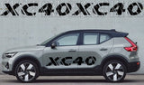 Premium Vinyl Sticker Racing Stripes Compatible With Volvo XC40 Name Design