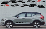 Premium Vinyl Sticker Racing Stripes Compatible With Volvo XC40 Figure 2 color Design BFF