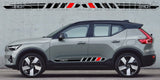 Premium Vinyl Sticker Racing Stripes Compatible With Volvo XC40 Block 2 color Design