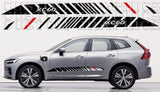 Premium Vinyl Sticker Compatible With Volvo XC60 Line 2 color Design