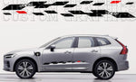 Premium Vinyl Sticker Compatible With Volvo XC60 Line Unique Figure 2 color Design