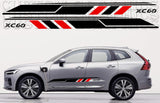 Premium Vinyl Sticker Compatible With Volvo XC60 Block Unique Figure 2 color Design