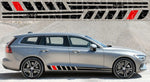 Autocollant Premium compatible avec le design en blocs de couleurs de la nouvelle ligne 2 de Volvo V60