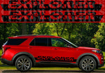 Premium Sticker Compatible With Ford Explorer New Name Design