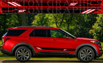 Premium Sticker Compatible With Ford Explorer New 2 Color Design Best Decals