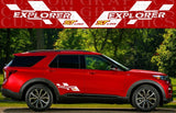 Premium Sticker Compatible With Ford Explorer Rear 2 Color Design Style Decals BFF