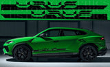 Autocollant en vinyle de qualité supérieure compatible avec la conception de la ligne de nom Lamborghini Urus