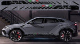 Premium Vinyl Sticker Compatible With Lamborghini Urus Best Line Italian Flag Design