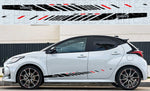 Premium quality sticker with a unique design, compatible with Yaris 2 doors. Perfect for enhancing the appearance of your vehicle with a new, stylish decal.  Toyota Yaris New Graphics Best Frien Gifts