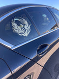 UNIVERSAL STICKERS "Phoenix" Design Graphic Stickers Any Car 8x8 inches