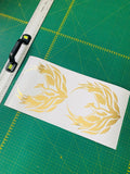 AUTOCOLLANTS UNIVERSELS "Phoenix" Design Autocollants graphiques pour toutes les voitures 8x8 pouces 