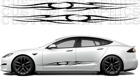 Premium Sticker Compatible with Tesla S Tribal Design Car Lovers New style BFF