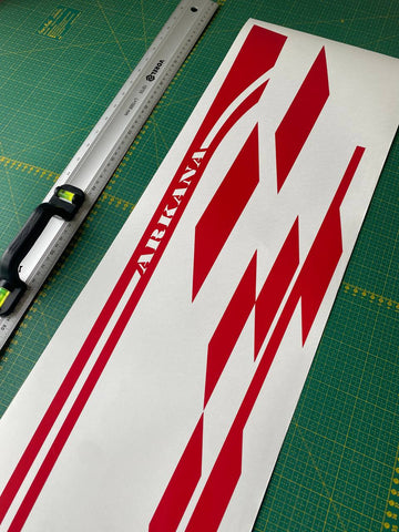 New Unique Finish line Graphic Racing Stripes Compatible with Renault Arkana