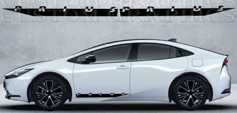 Premium Sticker Compatible With Toyota Prius Sticker Name line Design