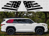 Premium Vinyl Sticker Compatible With Toyota Sequoia Flag Design Car window stickers