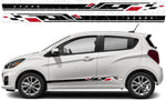 Premium Vinyl Decals Compatible with Chevrolet Spark style figure Design