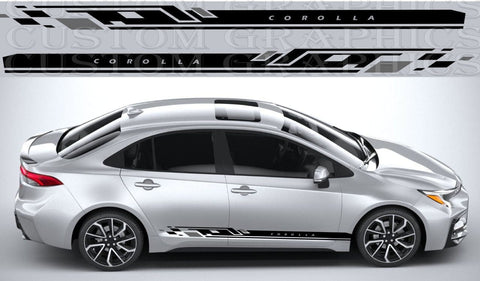 Premium Quality Stickers Compatible With Toyota Corolla New Unique Design